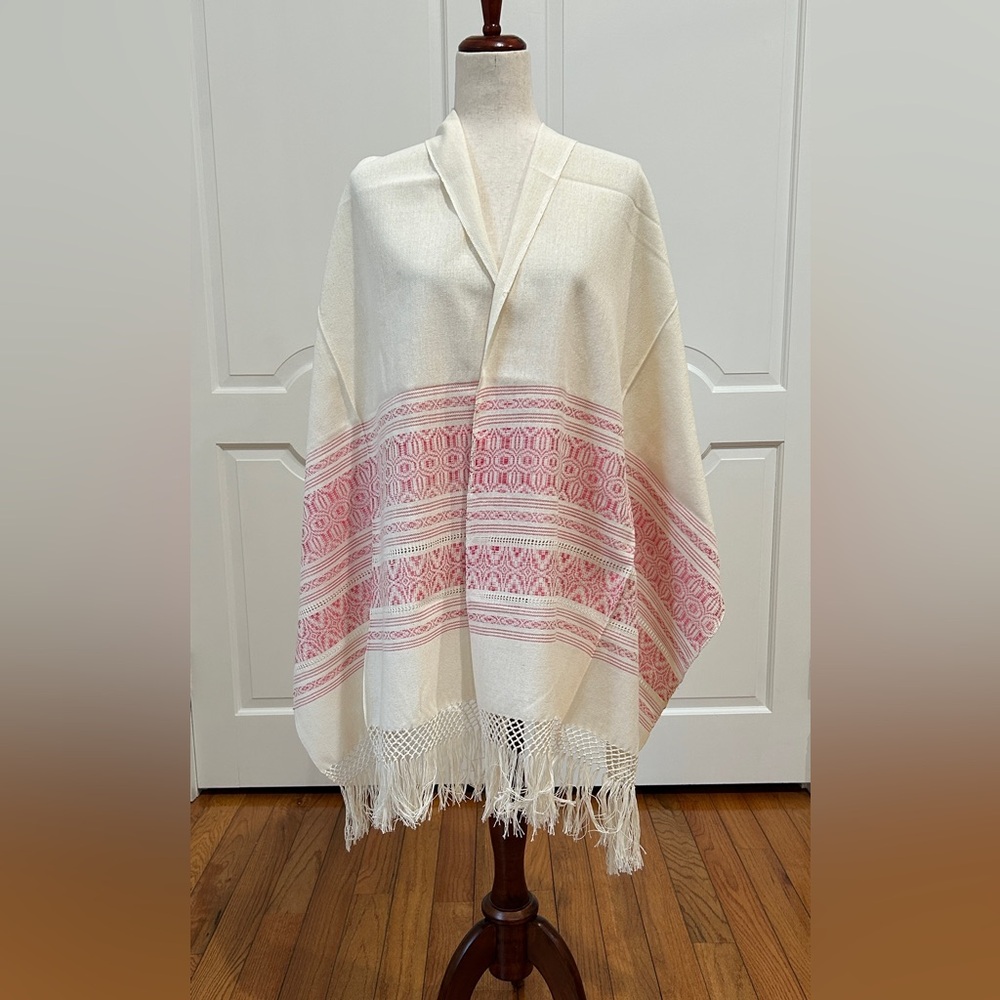 Cotton and Silk Traditional Mexican rebozo from Oaxaca. Mexican shawl, Handloom!